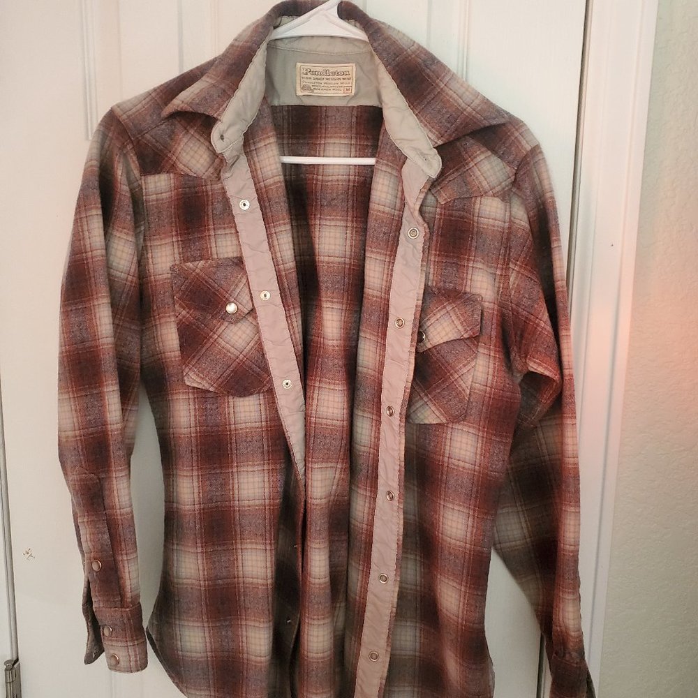 Vintage Pendleton Wool Pearl Snap